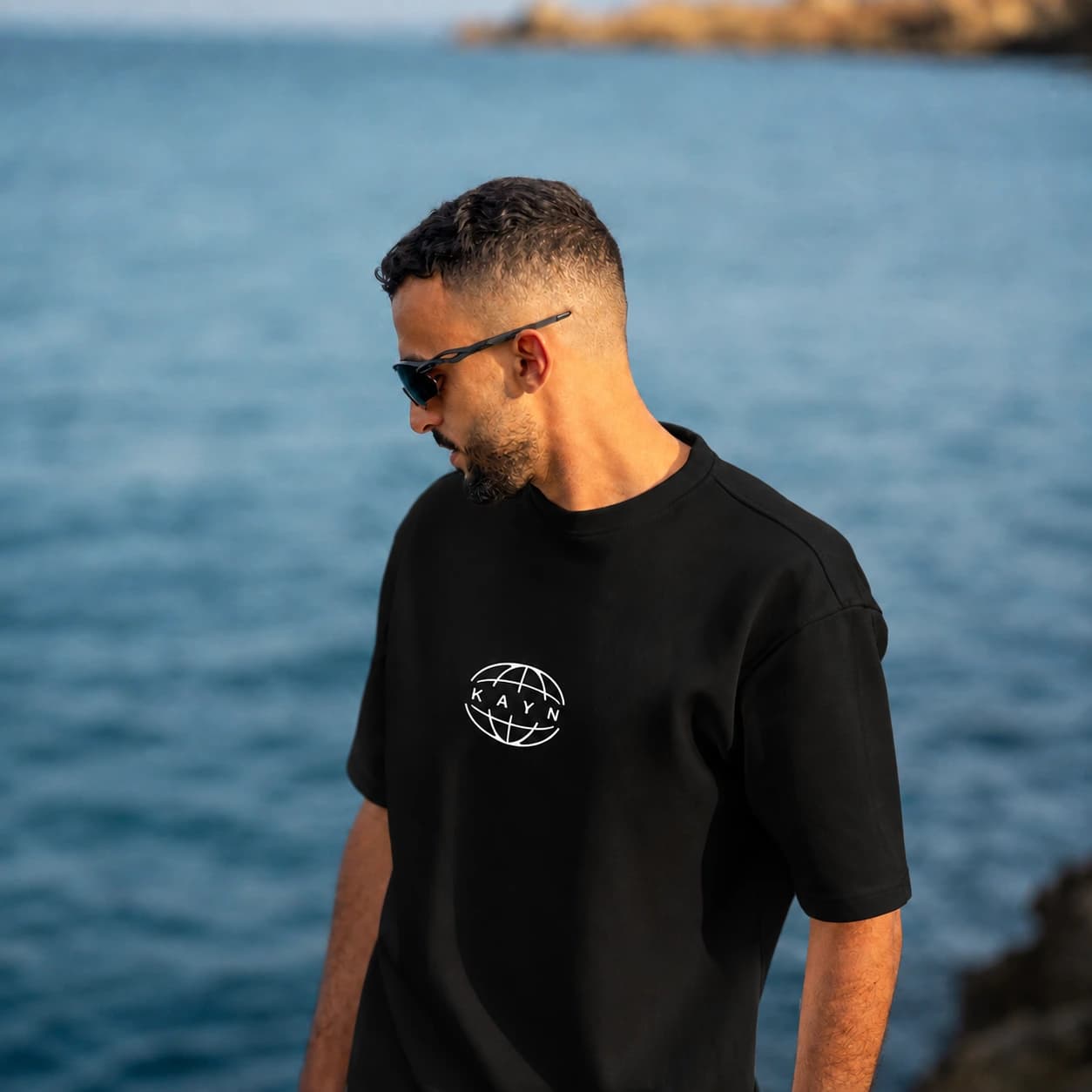 KAYN Piece 02 — Heavy Tee (Black) — T-Shirt Noir