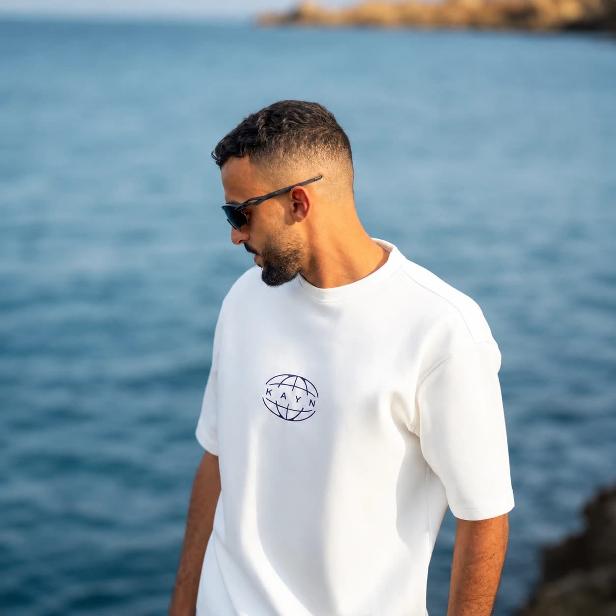 KAYN Piece 01 — Heavy Tee (White) — T-Shirt Blanc