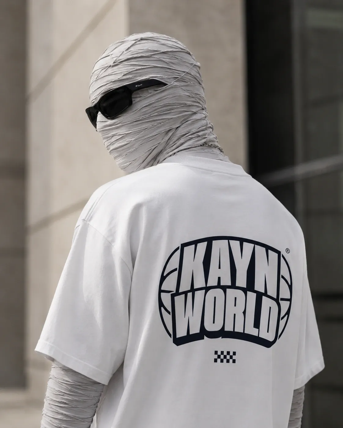KAYN Piece 01 — Heavy Tee (White) — T-Shirt Blanc